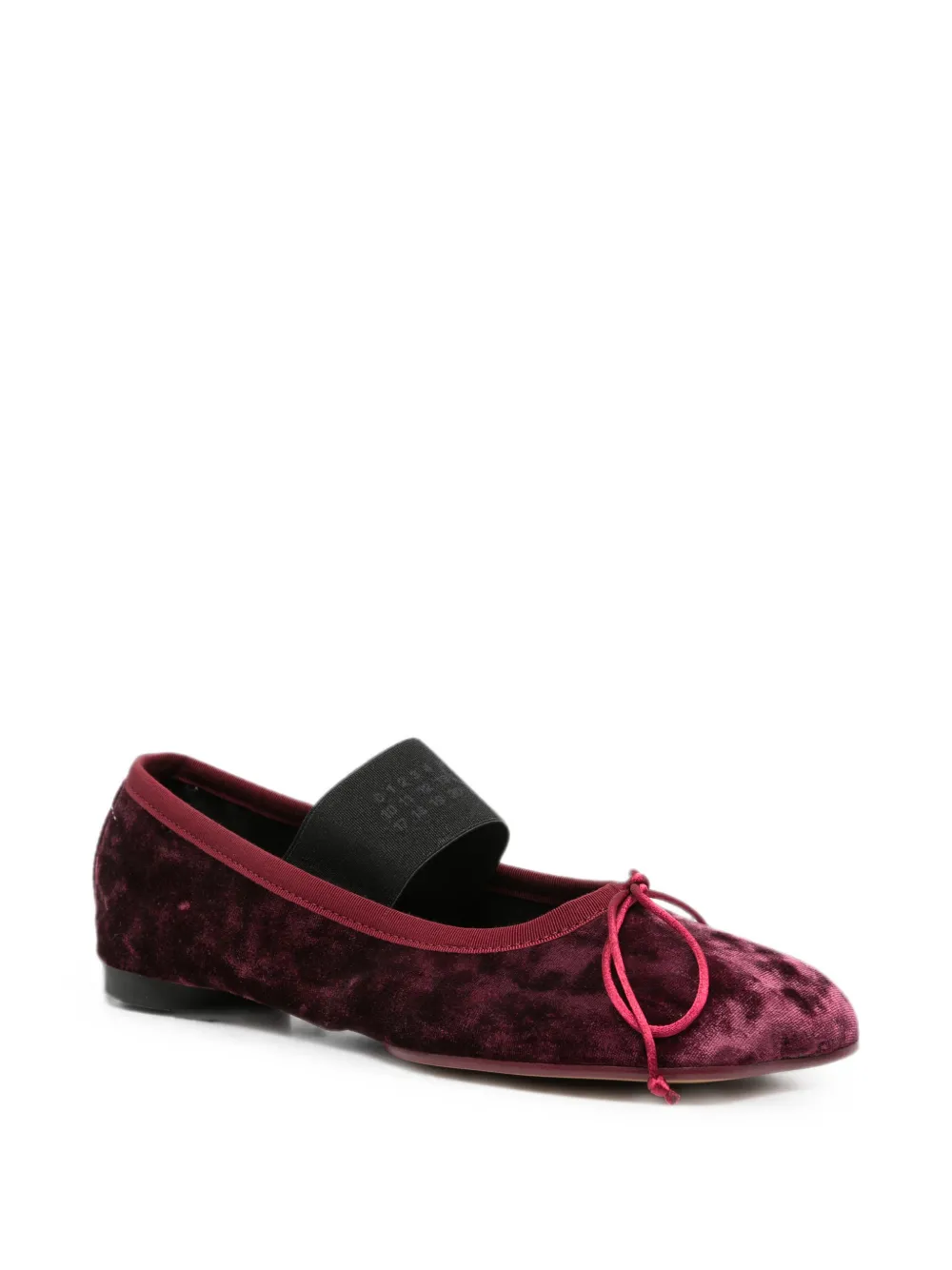 MM6 Maison Margiela elasticated-strap ballet flats Paars