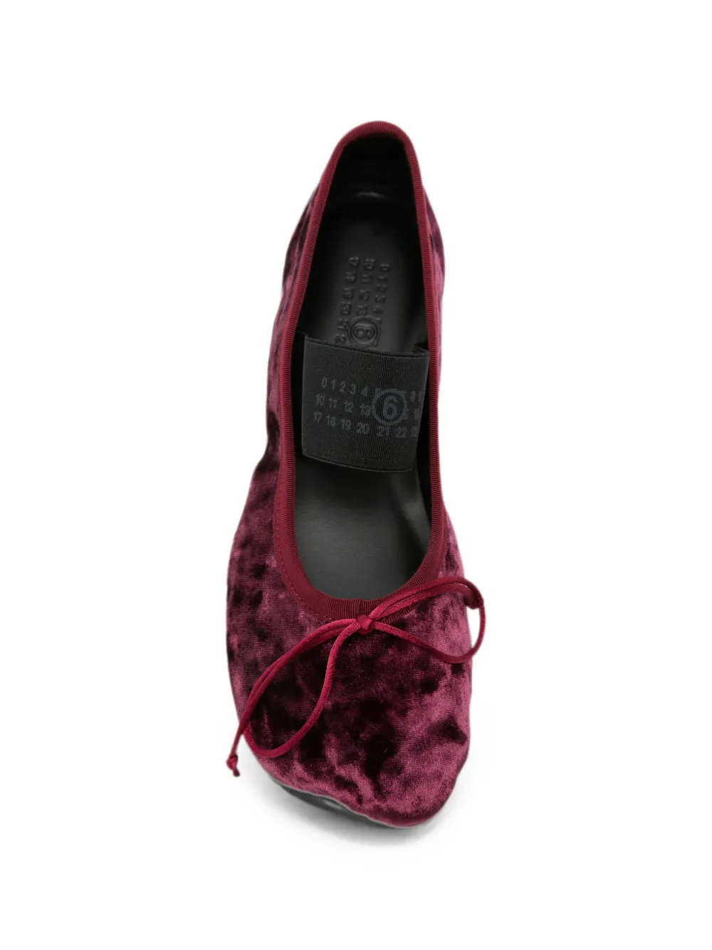 MM6 Maison Margiela elasticated-strap ballet flats Paars