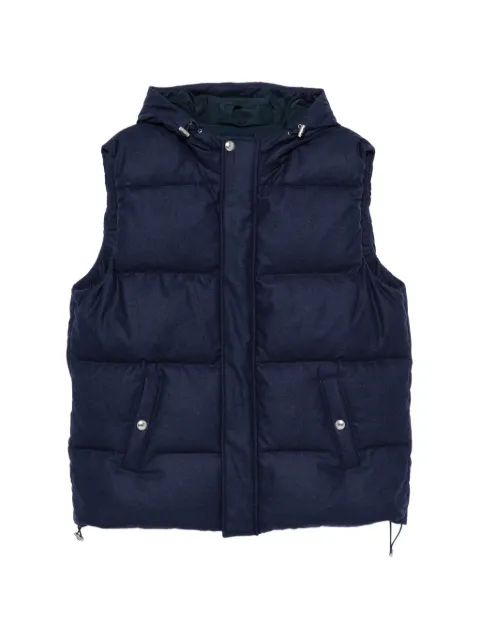 Eleventy quilted hooded gilet