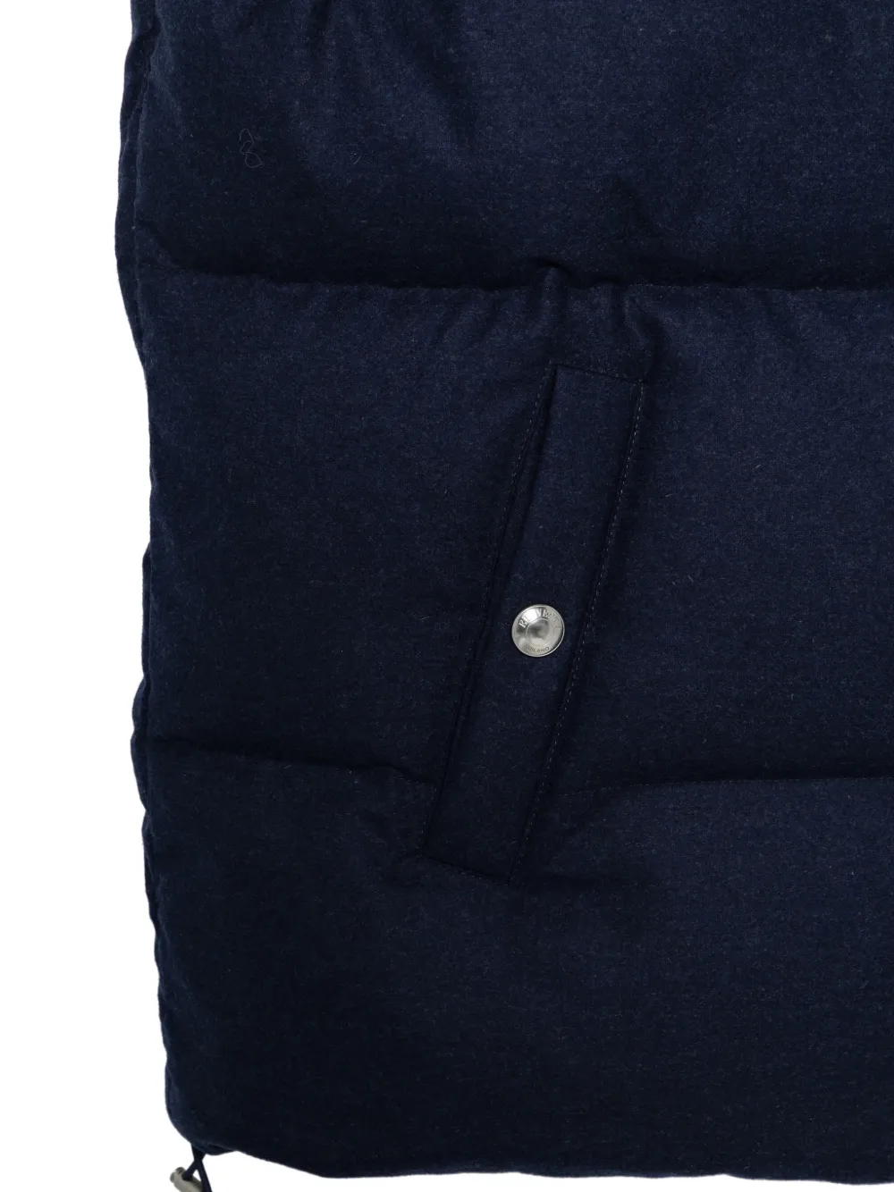 Eleventy quilted hooded gilet Blauw