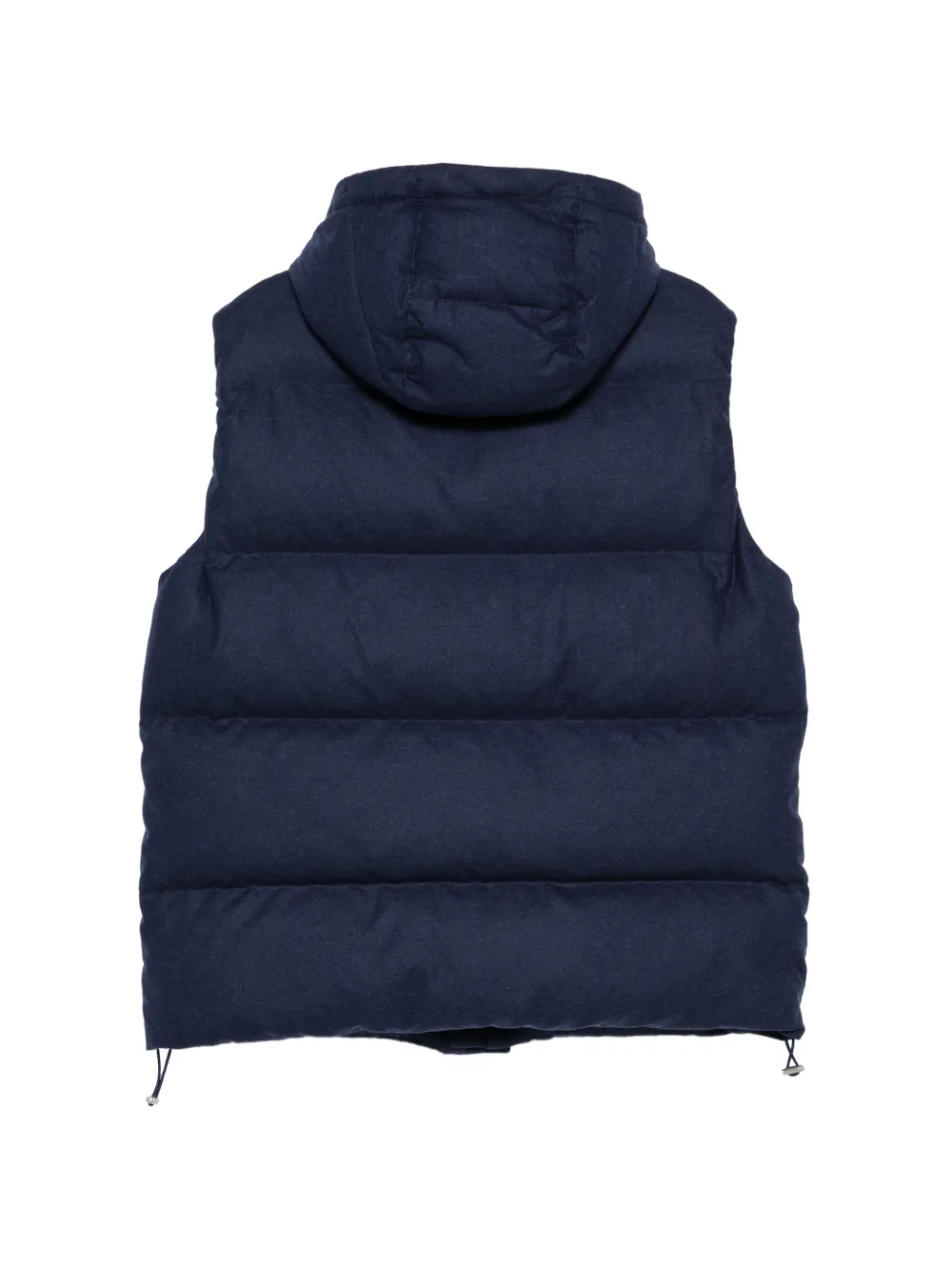 Eleventy quilted hooded gilet Blauw