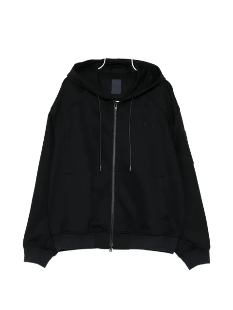 Juun.J zip-up raglan-sleeve hoodie