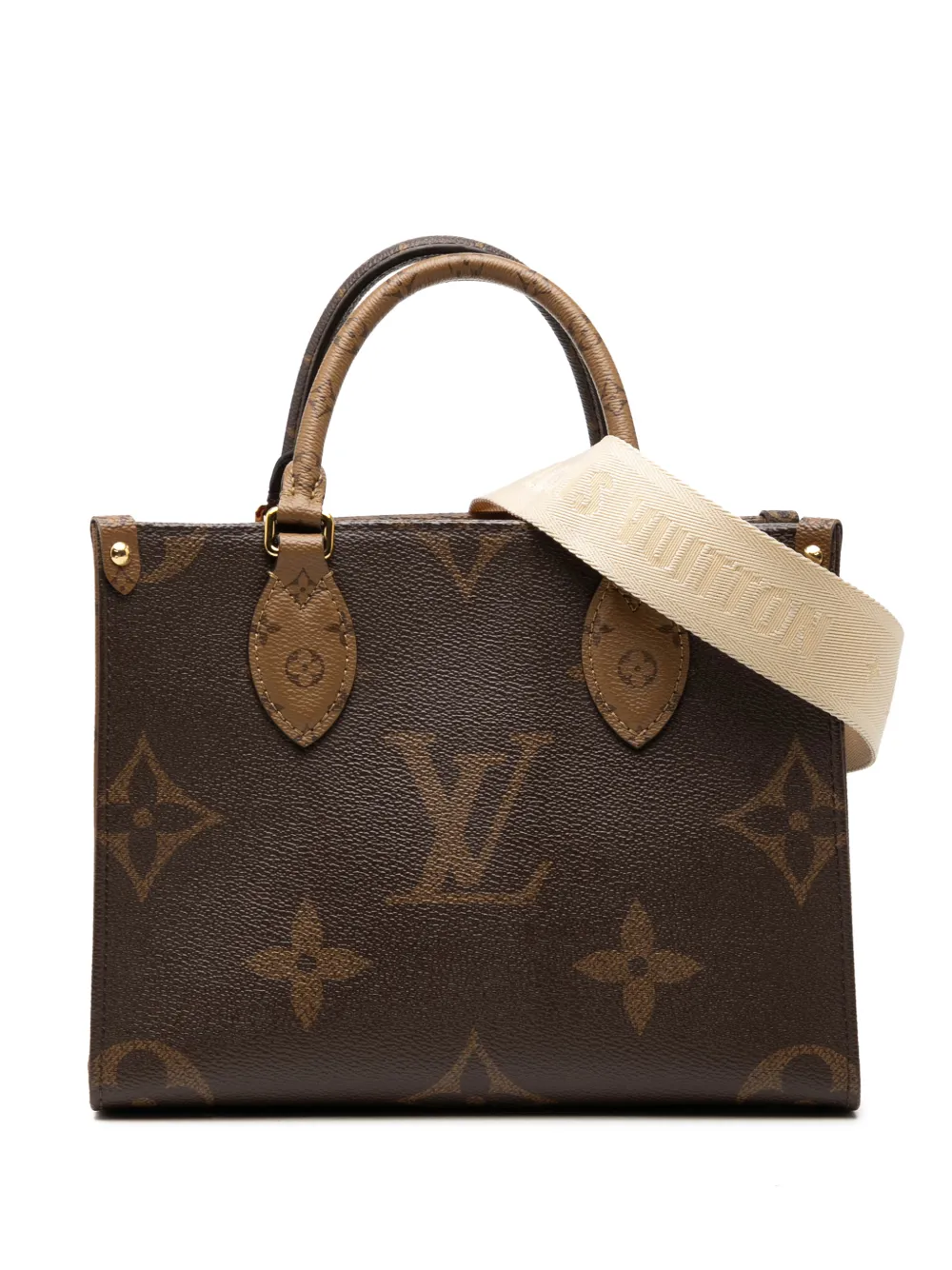 Louis Vuitton Pre-Owned 2010-2026 Monogram Reverse Giant OnTheGo PM satchel - Marrone