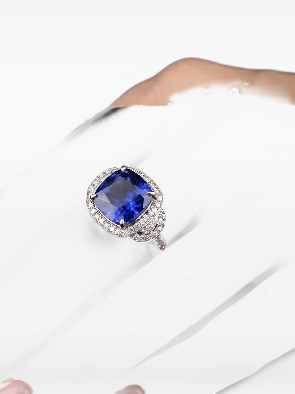 HYT Jewelry Ring mit Diamant und Tansanit - Silber