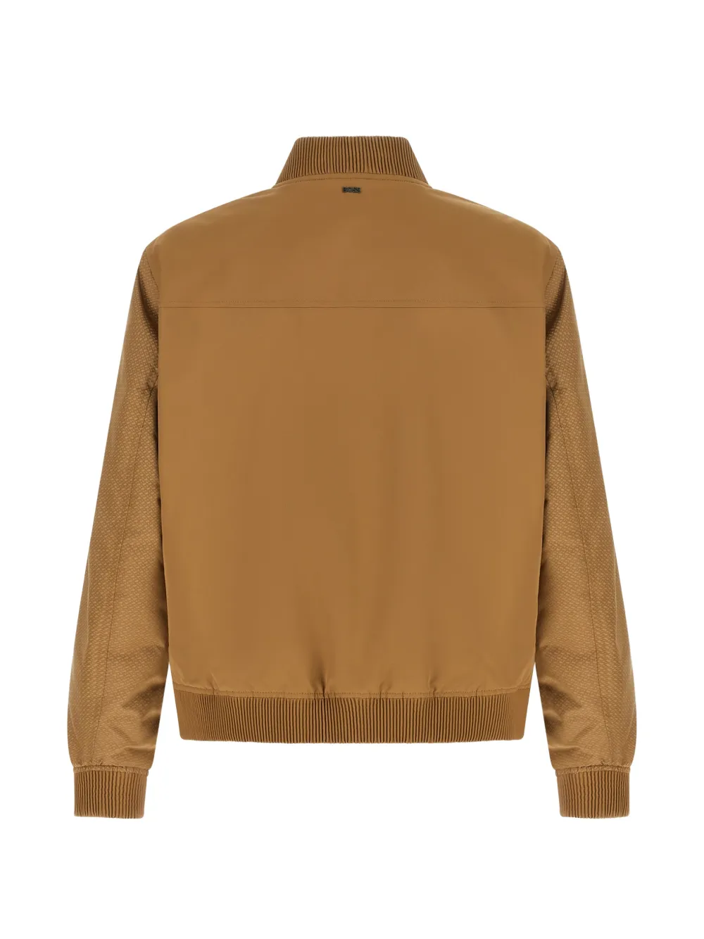 BOSS Waterafstotend jack met mouwen met monogram-patroon Beige