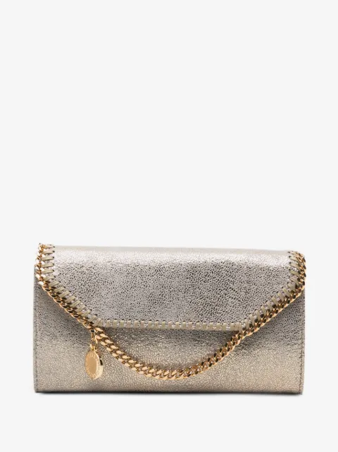 Stella McCartney Falabella chain-trim clutch bag
