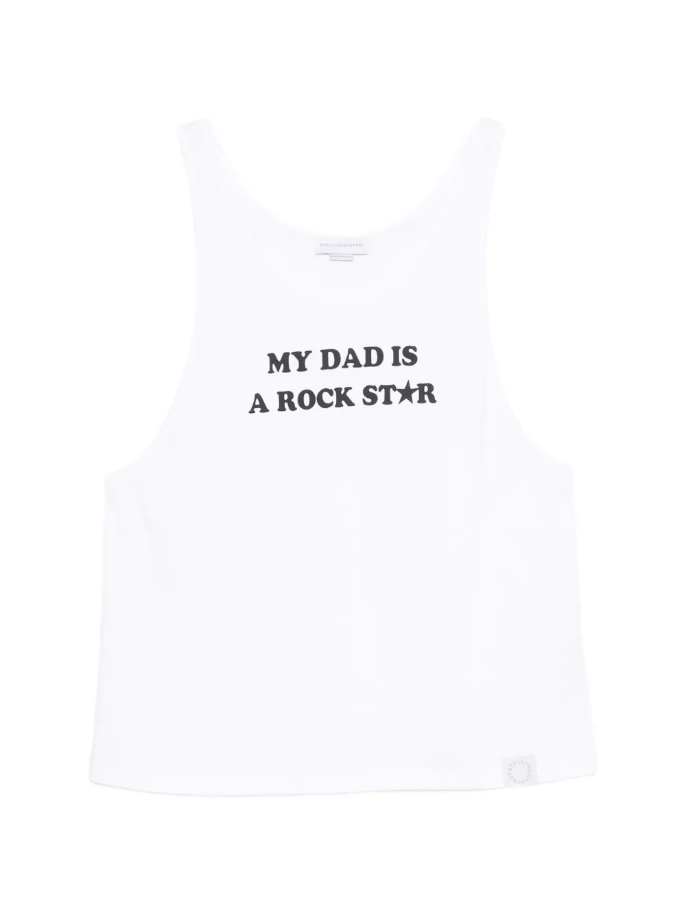 Stella McCartney slogan-print vest top - Bianco