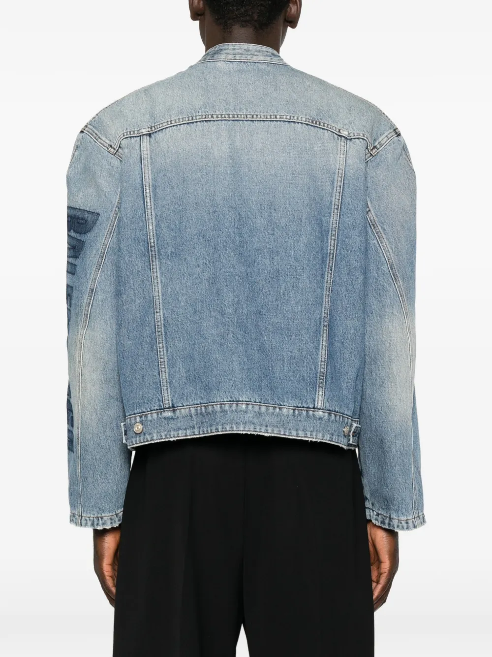Balenciaga Denim jack Blauw