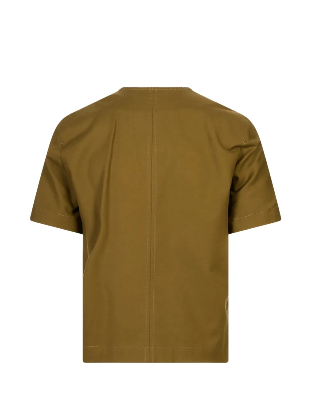 Max Mara Stretch katoenen canvas jack Groen