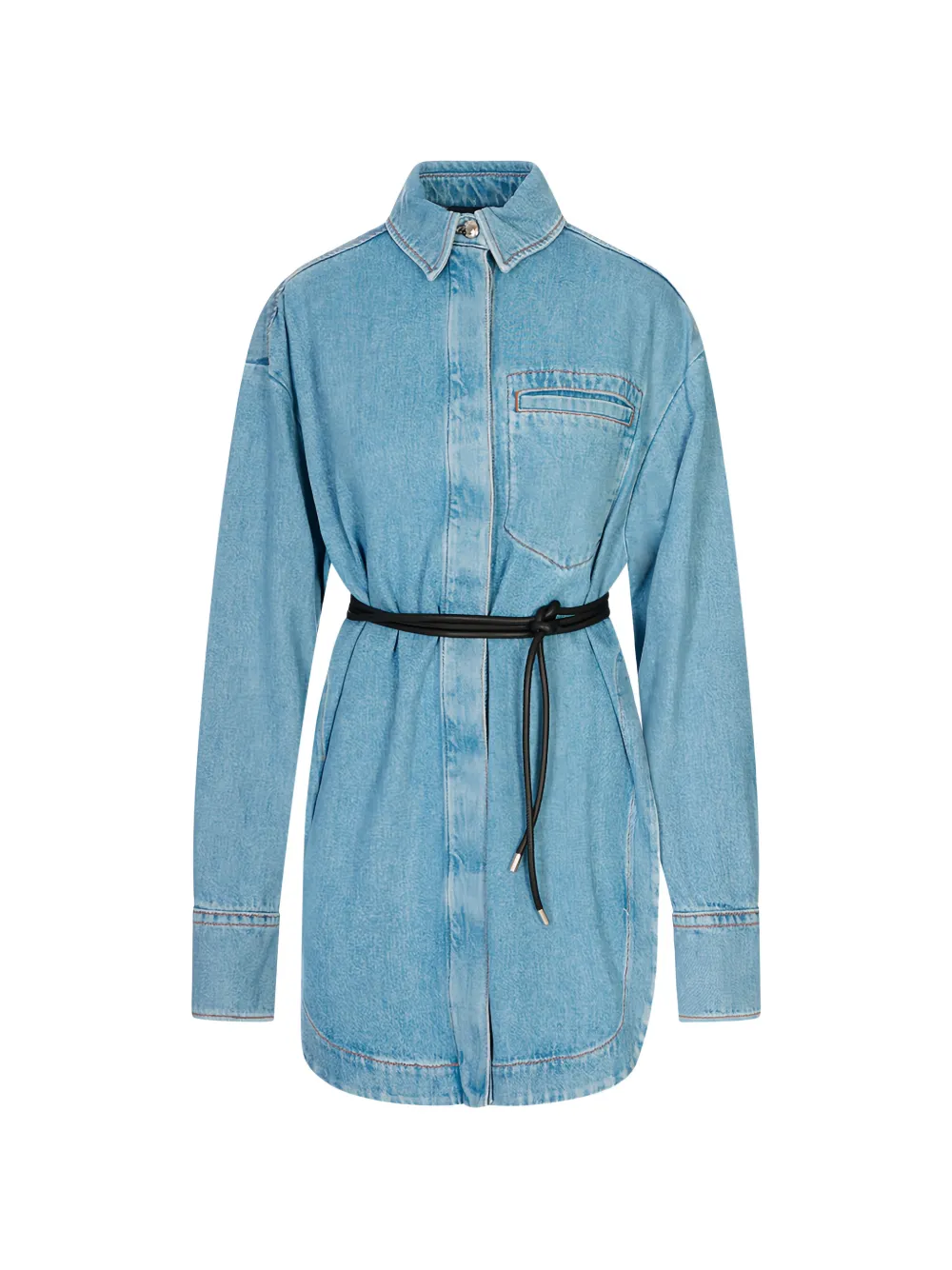 Sportmax belted denim shirt - Blue