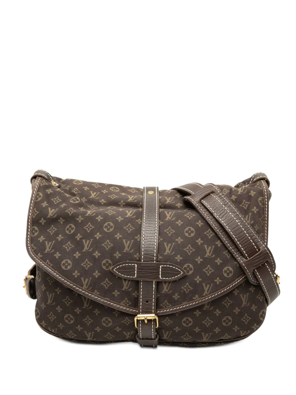 Louis Vuitton Pre-Owned 2007 Monogram Mini Lin Saumur 30 crossbody bag - Marrone