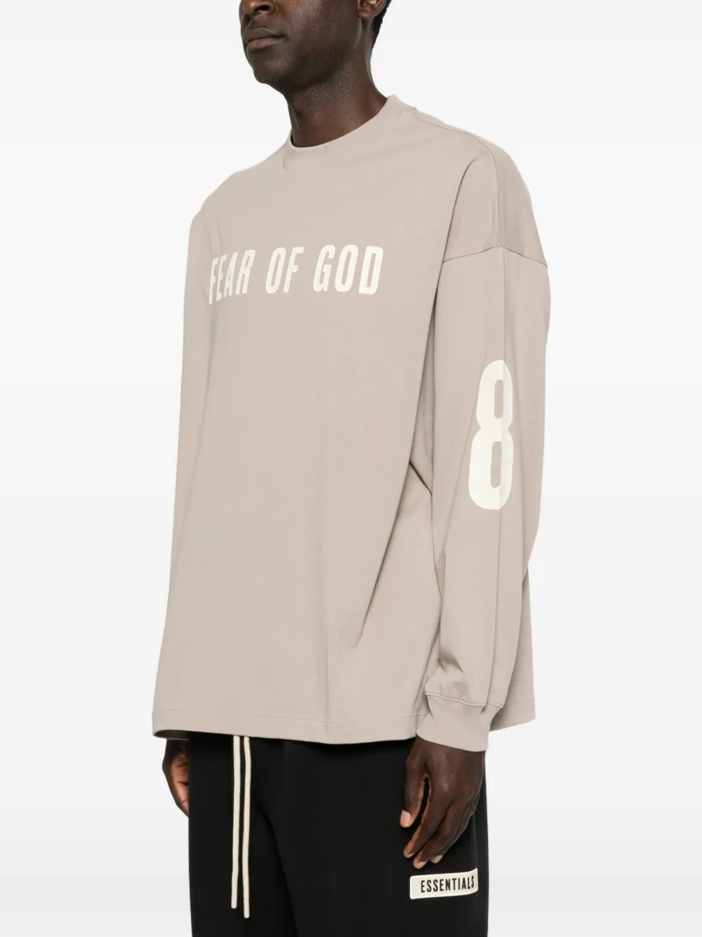 FEAR OF GOD ESSENTIALS Merch T-shirt met lange mouwen Beige