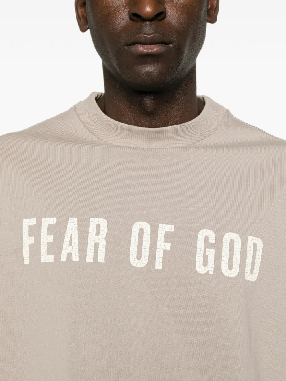 FEAR OF GOD ESSENTIALS Merch T-shirt met lange mouwen Beige