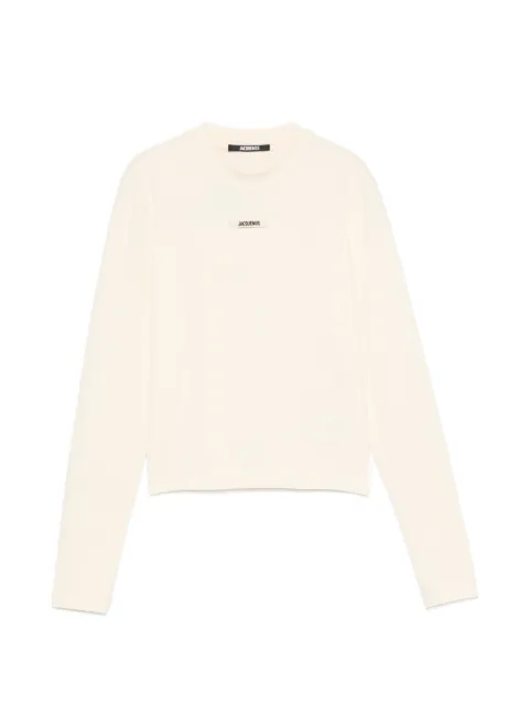 Jacquemus logo-patch long-sleeve T-shirt