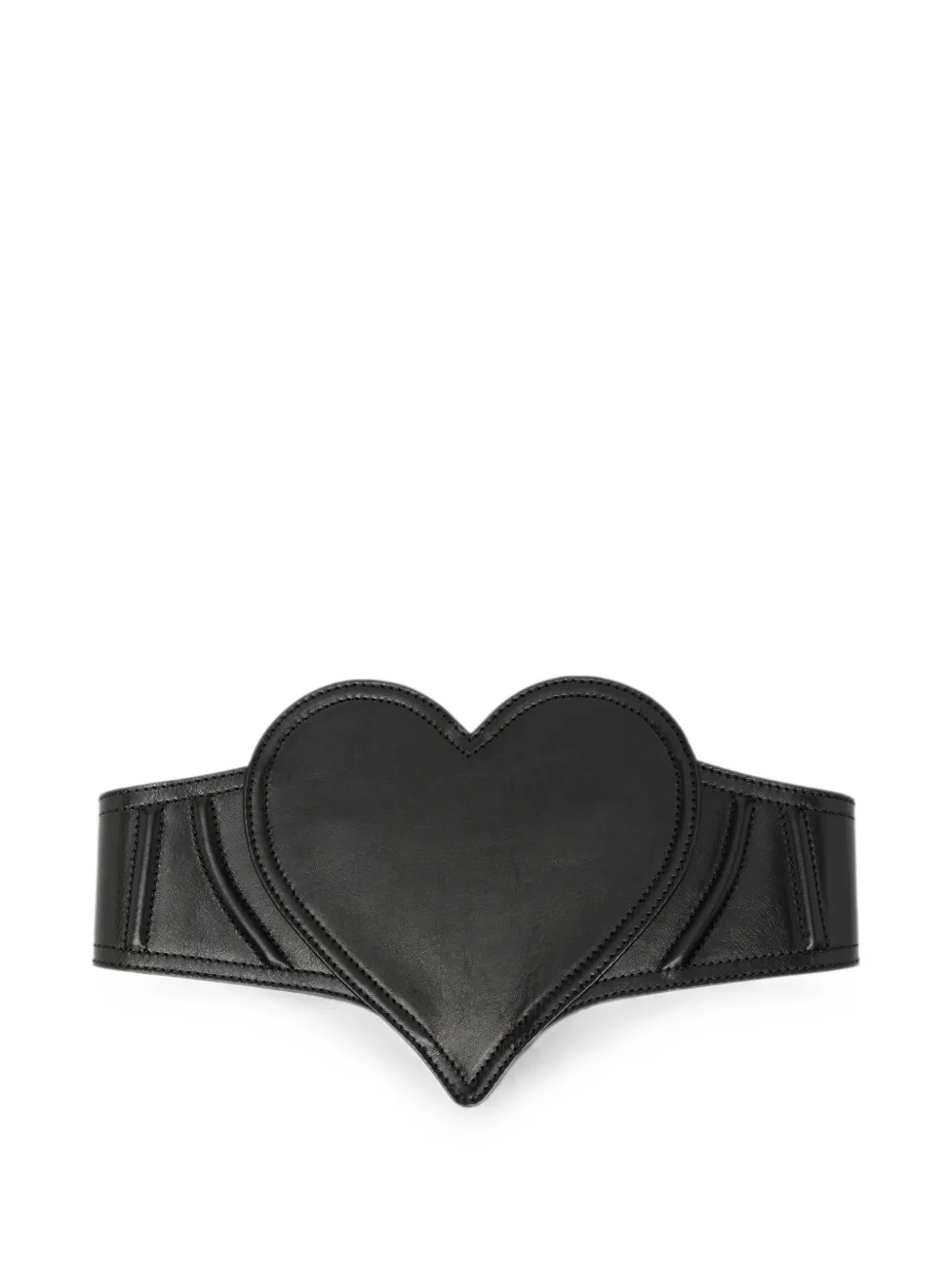 Vivienne Westwood heart-motif leather belt - Schwarz