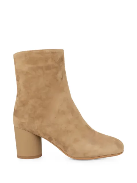 LINDA BAUMANN suede block-heel ankle boots