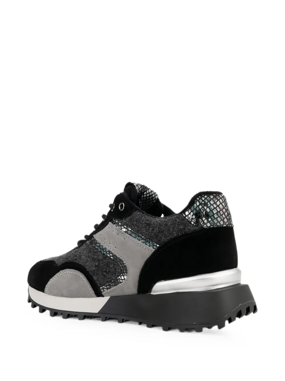 LINDA BAUMANN panelled sneakers Zwart