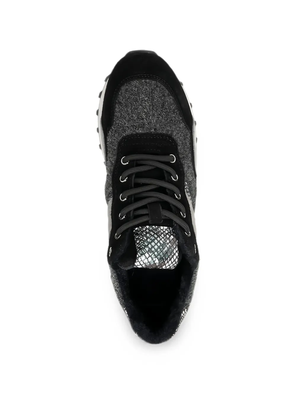 LINDA BAUMANN panelled sneakers Zwart