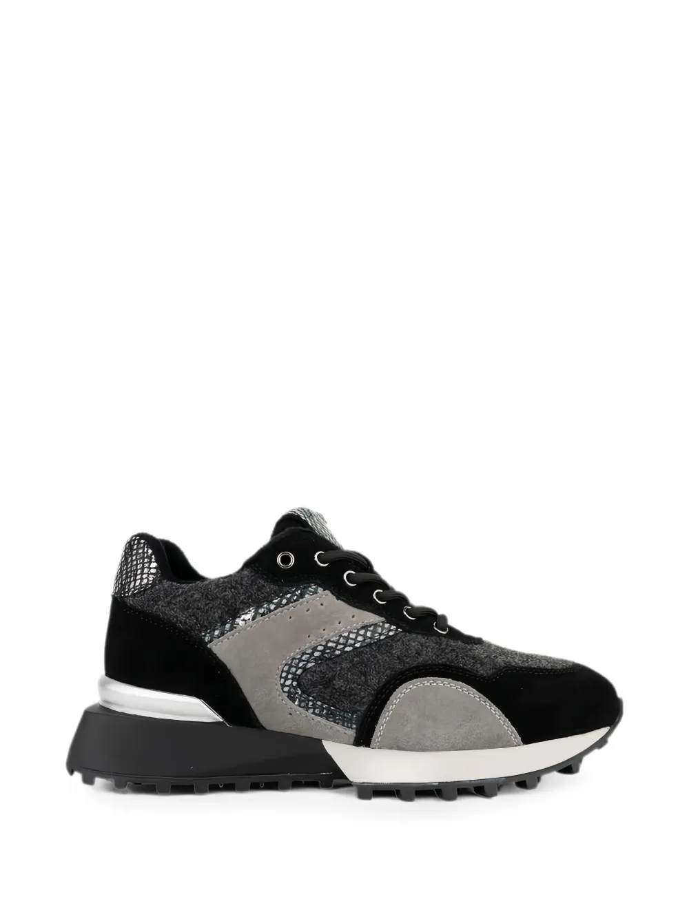 LINDA BAUMANN panelled sneakers Zwart