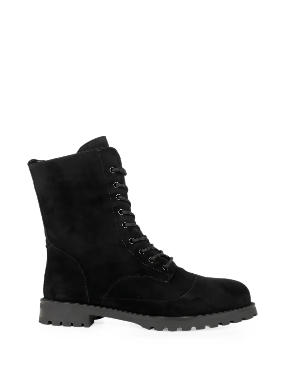 LINDA BAUMANN lace-up suede boots