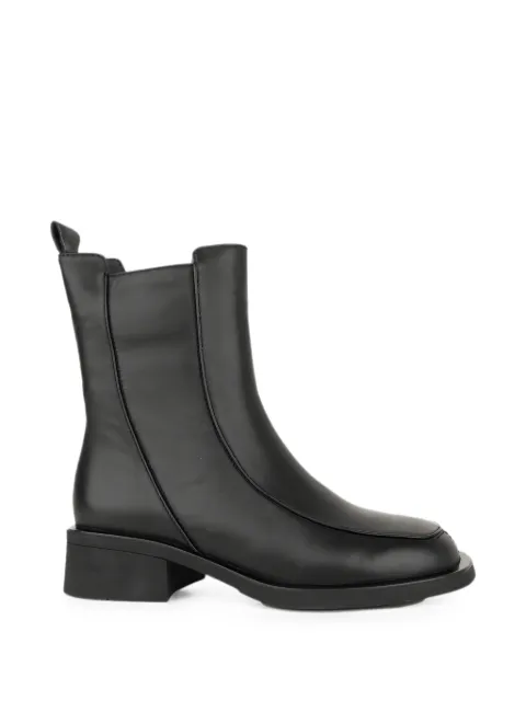 LINDA BAUMANN zip-fastening leather ankle boots