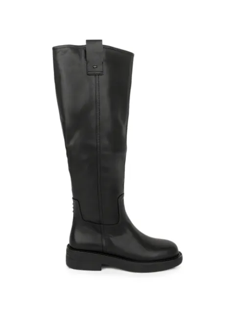 LINDA BAUMANN leather knee-high boots