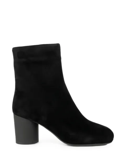 LINDA BAUMANN suede block-heel ankle boots
