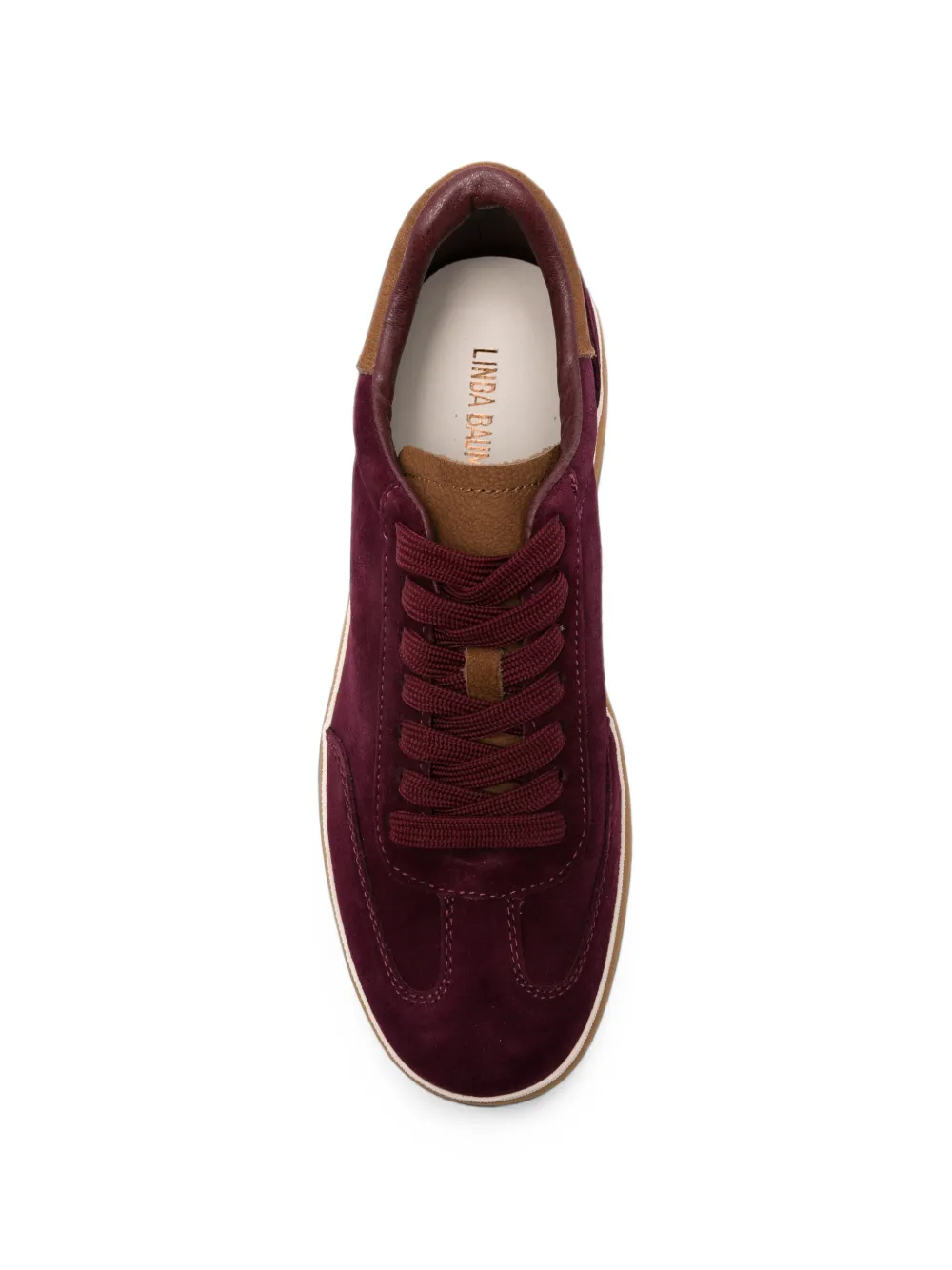 LINDA BAUMANN lace-up sneakers Rood