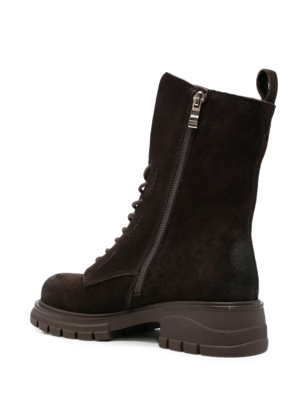 LINDA BAUMANN buckle-detail lace-up boots Bruin
