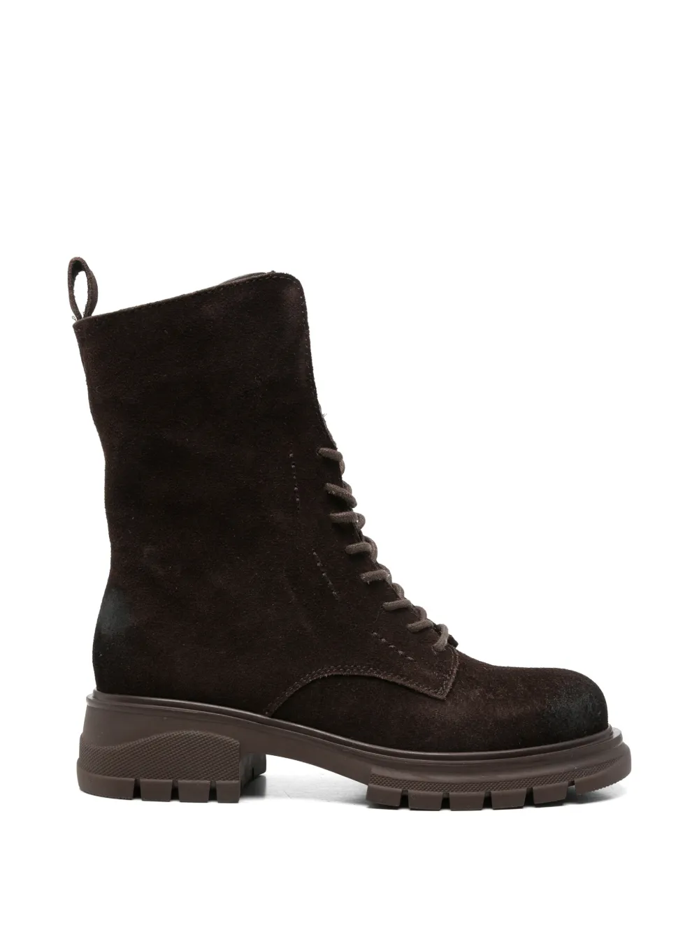 LINDA BAUMANN buckle-detail lace-up boots Bruin