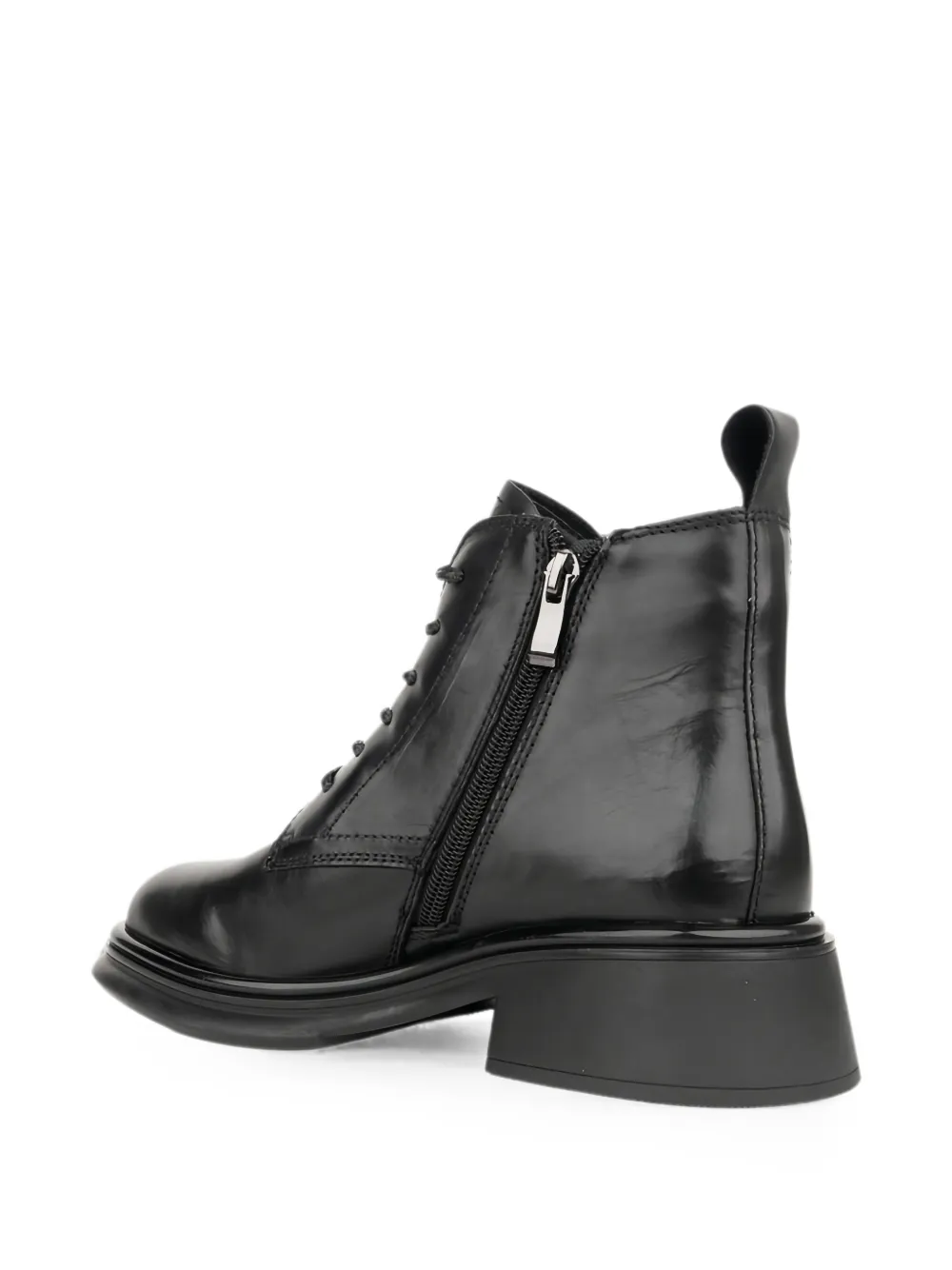 LINDA BAUMANN lace-up ankle boots Zwart