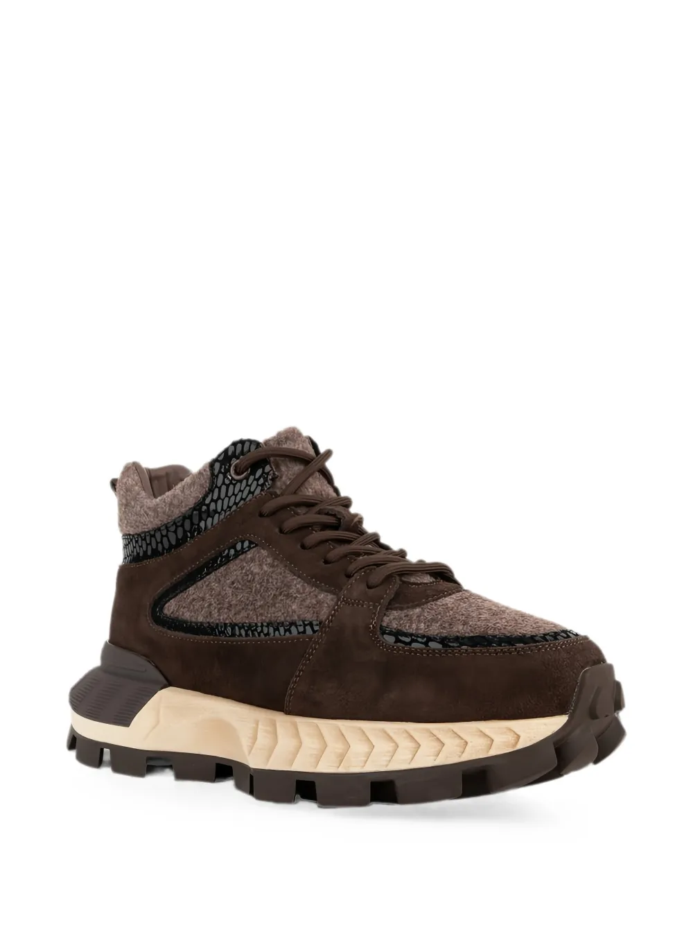 LINDA BAUMANN panelled sneakers Bruin