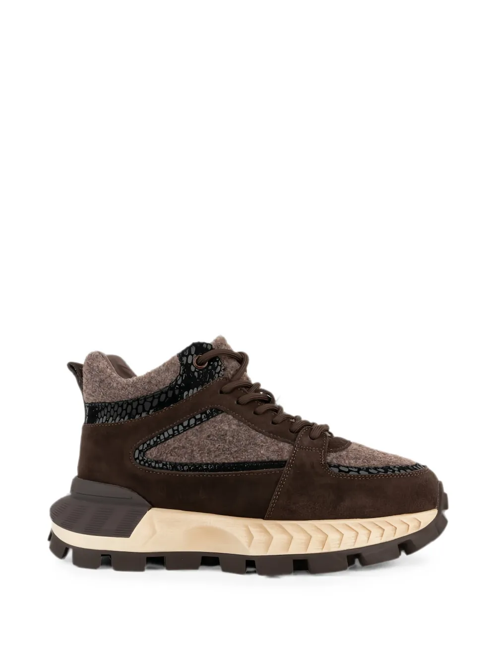 LINDA BAUMANN panelled sneakers Bruin