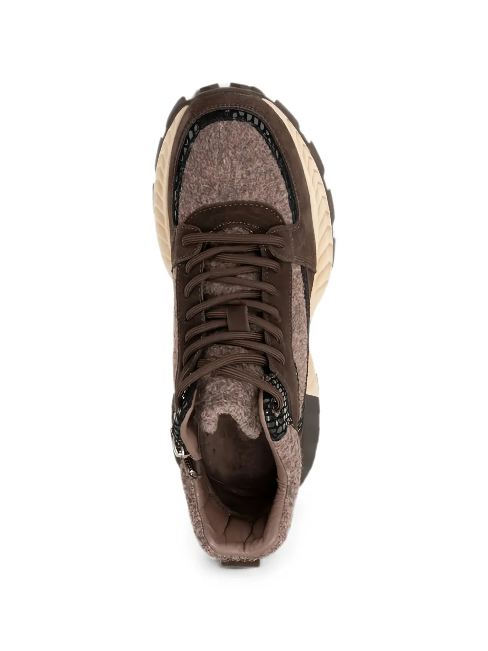 LINDA BAUMANN panelled sneakers Bruin
