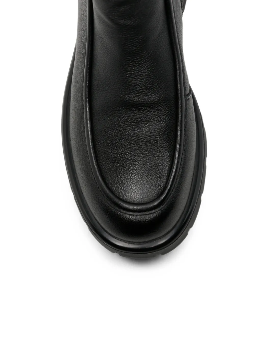 LINDA BAUMANN leather ankle boots Zwart