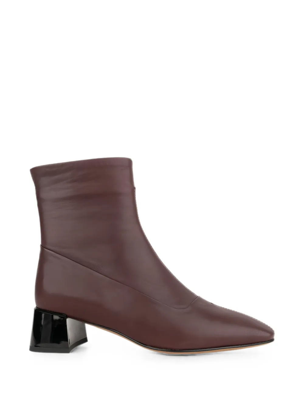 LINDA BAUMANN block-heel ankle boots Paars