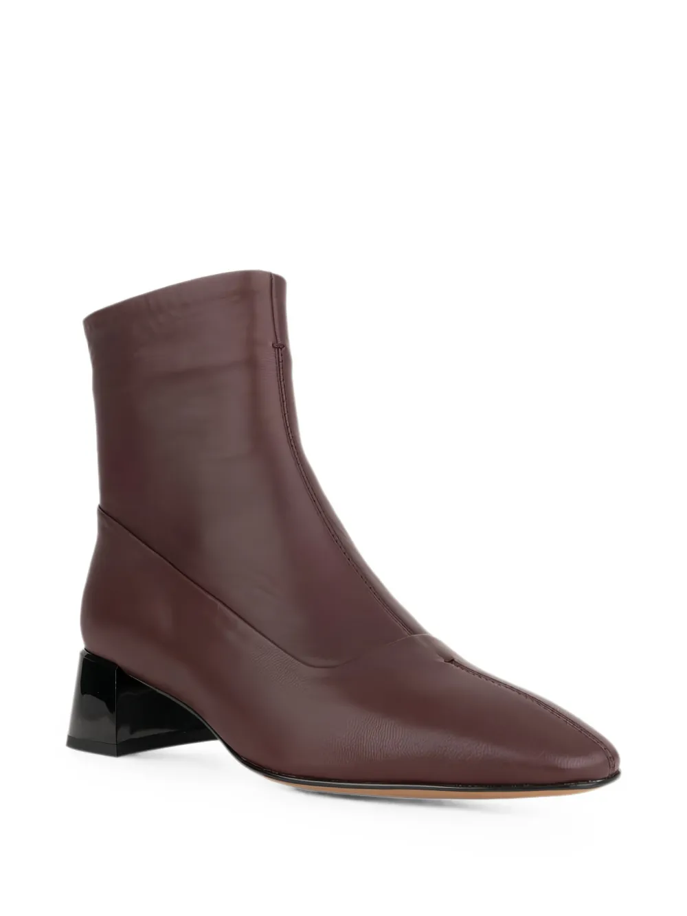 LINDA BAUMANN block-heel ankle boots Paars