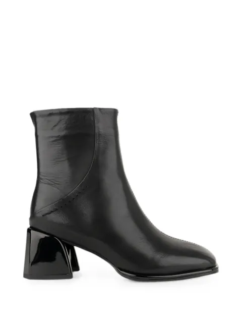 LINDA BAUMANN sculptural-heel leather ankle boots