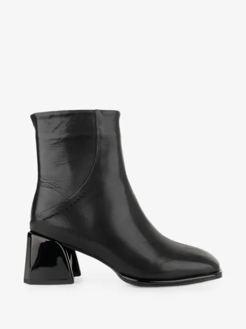 LINDA BAUMANN sculptural-heel leather ankle boots