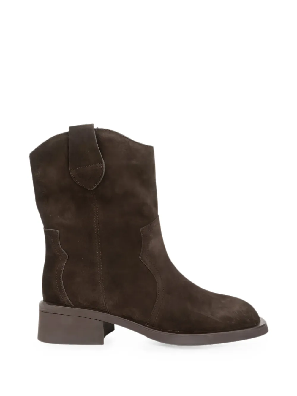 LINDA BAUMANN suede western-style boots Bruin