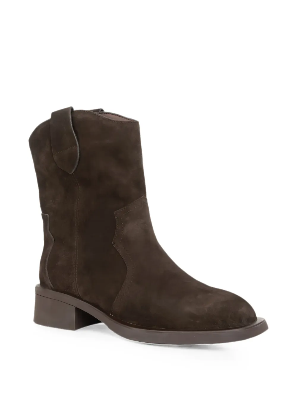 LINDA BAUMANN suede western-style boots Bruin