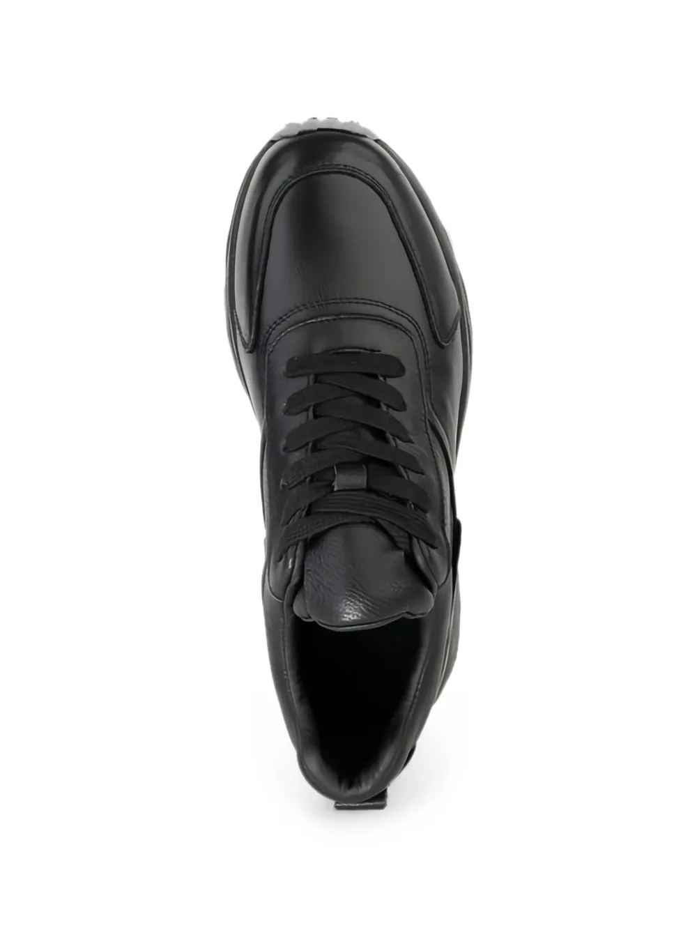 LINDA BAUMANN panelled leather sneakers Zwart