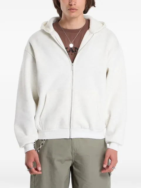 karl kani logo-embroidered zip-up hoodie