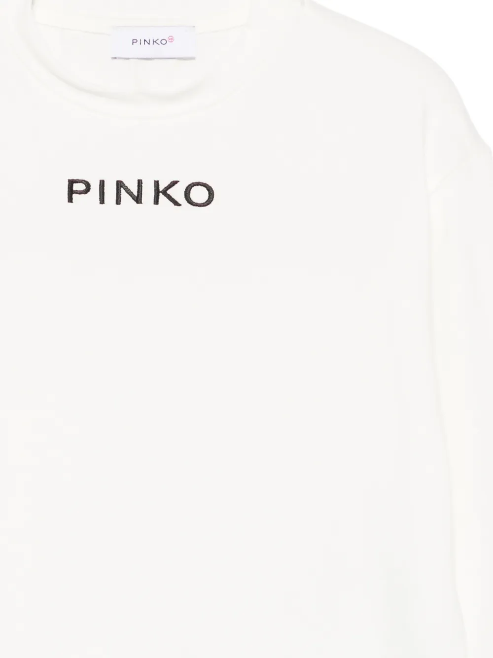 Pinko Kids T-shirt met geborduurd logo Wit