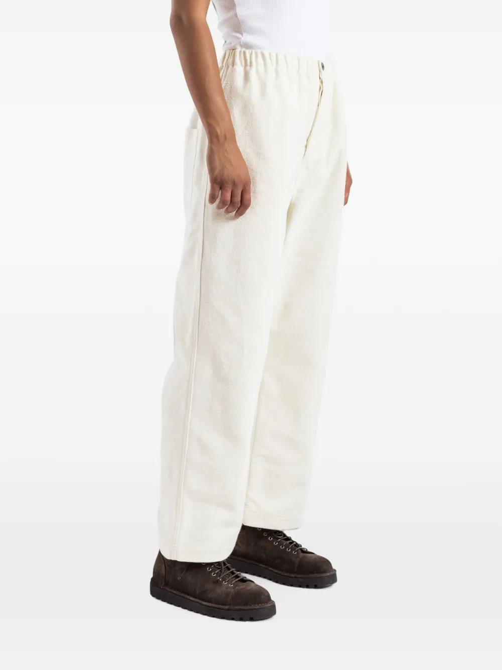 Sofie D'hoore Broek met verlaagd kruis Wit