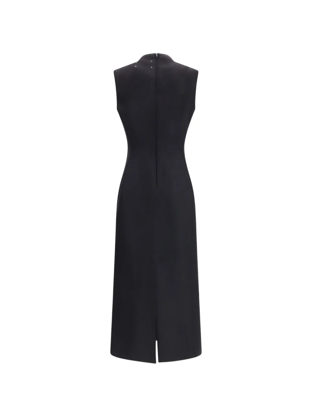 Maison Margiela Mouwloze midi-jurk Zwart