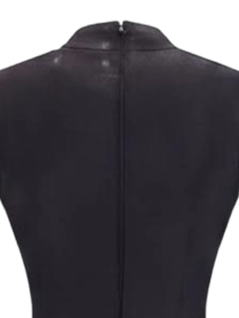 Maison Margiela Mouwloze midi-jurk Zwart