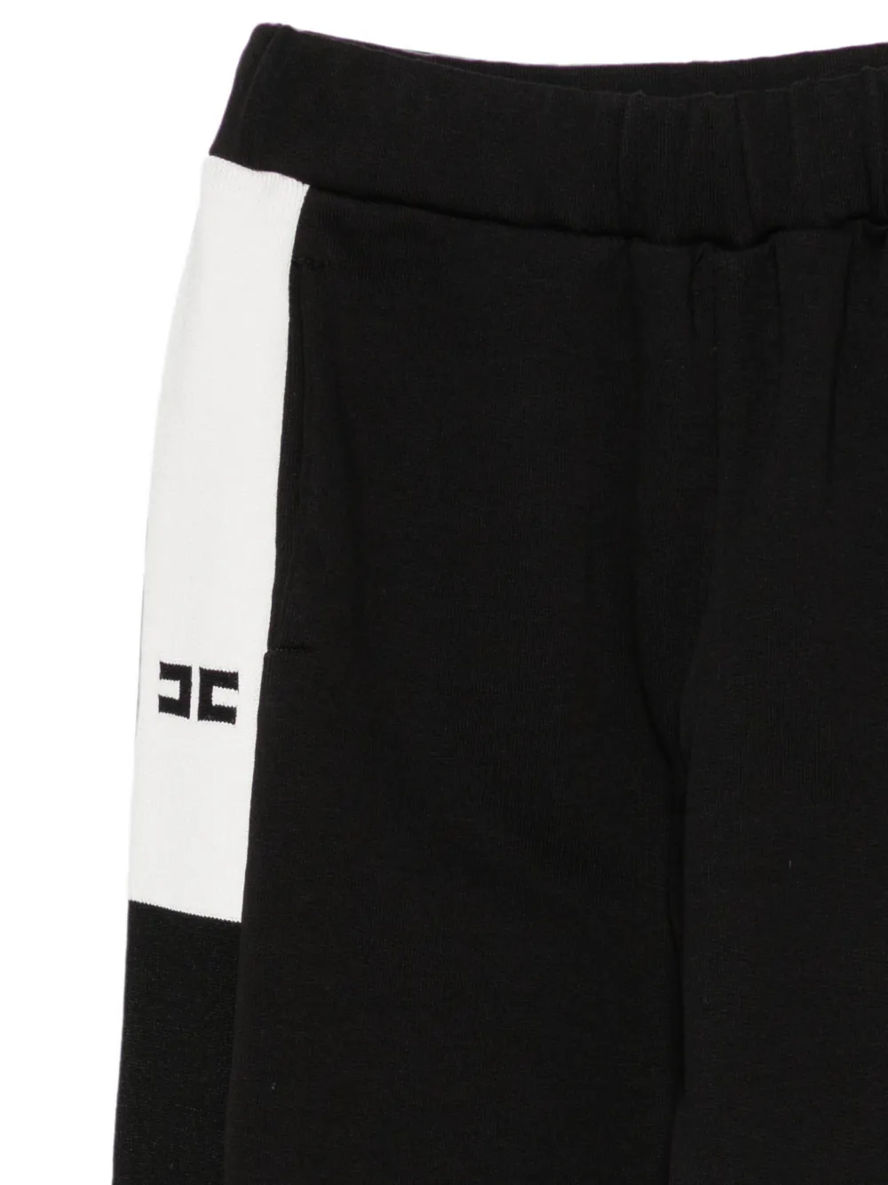 Elisabetta Franchi Kids Trainingsbroek met geborduurd logo Zwart