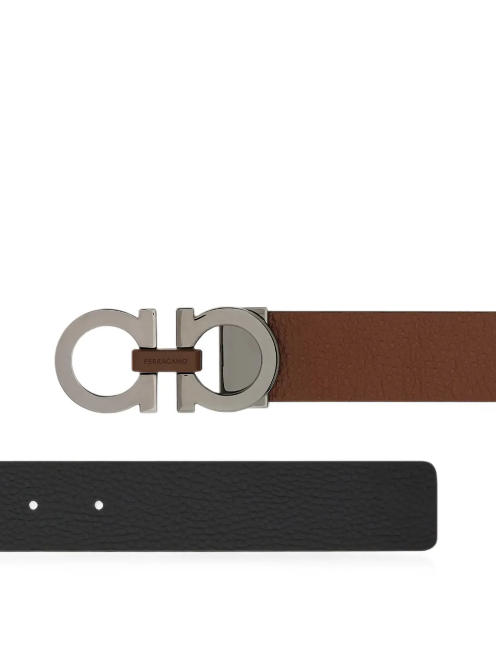 Ferragamo Verstelbare riem Bruin