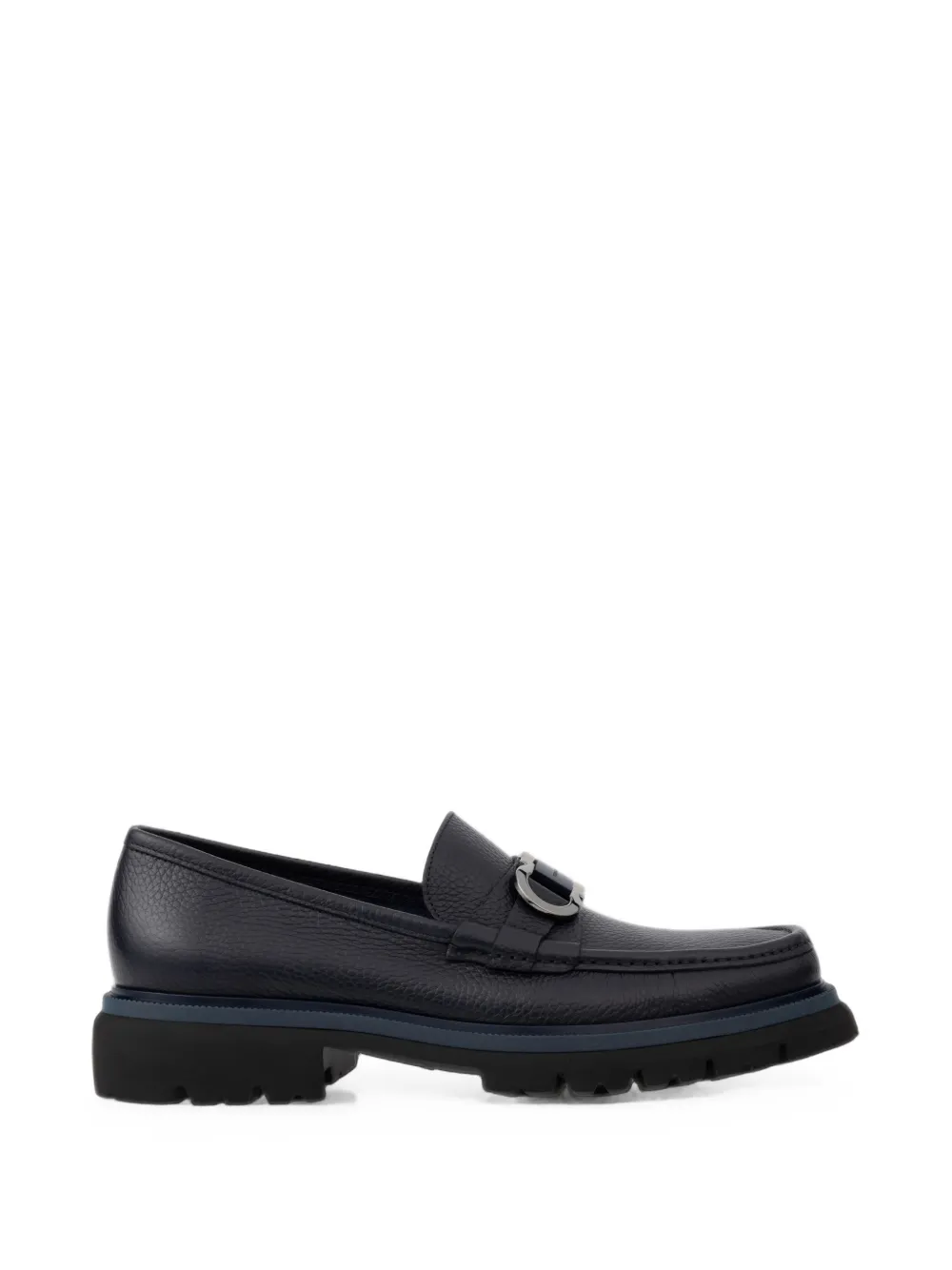 Ferragamo Mocassini ornamento Gancini - Blu
